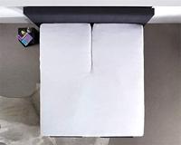 Dreamhouse Splittopper Katoen Hoeslaken Wit 180 x 220 - thumbnail
