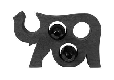 MUST Living Wijnrek 'Elephant' Suarhout, kleur Zwart