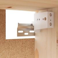 Wandkast 80x30x35 cm massief grenenhout - thumbnail