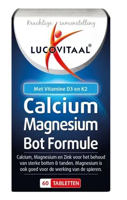 Lucovitaal Calcium magnesium botformule 60 Tabletten