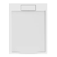 Douchebak Allibert Puretex Laag Rechthoek 120x90x4.5cm Radius 55cm Antislip Wit - thumbnail