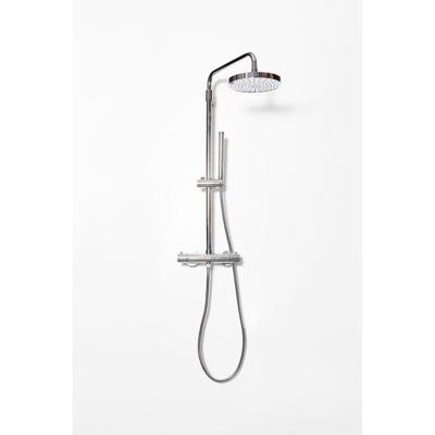 Opbouw Regendoucheset Luca Sanitair Bongio Thermostatisch Ronde Hoofddouche 20 cm Chroom Luca Sanitair