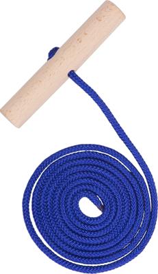 Slee-trektouw met houten handvat
