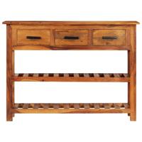 Dressoir met 3 lades 110x30x80 cm massief acaciahout - thumbnail