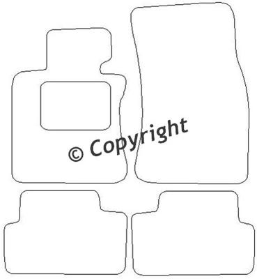 Automatten passend voor BMW 6-Serie E64 Cabriolet 2005- 4-del BL1041114