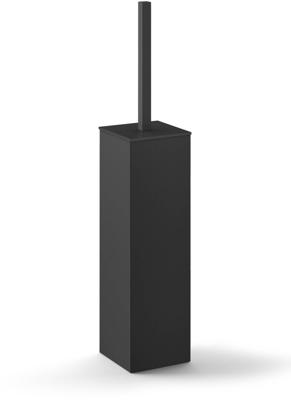 Zack Carvo Toiletborstelhouder - gesloten - staand - zwart 40509