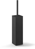 Zack Carvo Toiletborstelhouder - gesloten - staand - zwart 40509 - thumbnail