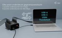 i-tec I-TEC USB-C/USB-A Charging HUB 10 Port USB-combi-hub Zwart - thumbnail