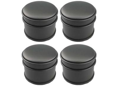 4x GS Deurstopper Zwart - Voor Binnen en Buiten