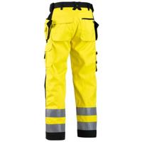 Blåkläder Werkbroek softshell High-Vis 15672517 | High Vis Rood/Zwart | Maat 46 - 7330509406311 - thumbnail