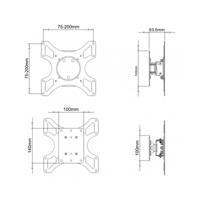 Techly ICA-LCD 2900WH 37 Wit flat panel muur steun - thumbnail