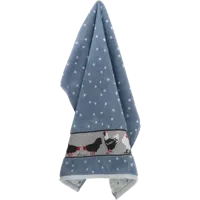 Bunzlau Castle Bunzlau Castle Keukendoek Chickens Grey-Blue - thumbnail