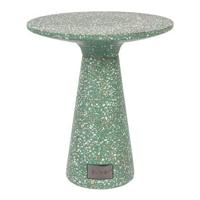Zuiver Ronde Bijzettafel 'Victoria' Terrazzo, 41cm, kleur Groen - thumbnail