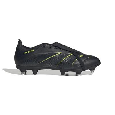 adidas Predator League FT IJzeren-Nop Voetbalschoenen (SG) Zwart Donkergrijs Neongeel