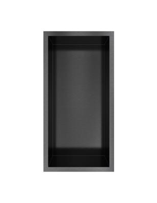 Hotbath &MORE Inbouwnis 30x15x10cm Geborsteld Zwart PVD