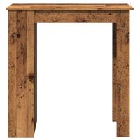 Bartafel met schap 102x50x103,5 cm bewerkt hout oud houtkleurig - thumbnail