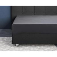 Primaviera Deluxe Satijnen Hoeslaken Antraciet 160 x 220 cm - thumbnail