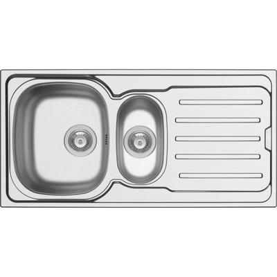 Spoelbak Uitstortgootsteen Van Marcke Callisto 100x50 cm RVS Go by Van Marcke