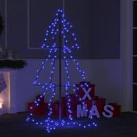 VidaXL Kegelkerstboom 160 led&apos;s binnen en buiten 78x120 cm - thumbnail