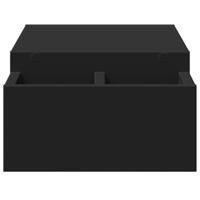 Monitorstandaard met opbergruimte 70x27x15 cm hout zwart - thumbnail