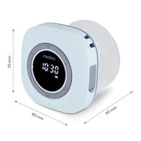 MEDION P66096 Douche radio met Bluetooth (badkamerradio, FM radio, zuignap, LED display, IPX6 waterproof, geïntegreerde oplaadbare batterij, MD43884) blauw - thumbnail