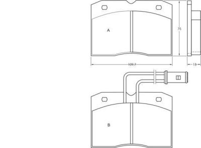 Remblokken set 36597