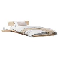 Bedframe Bruin 90 x 200 cm Hout - thumbnail