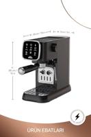 arzum OK0034-0500 Espressomachine met filterhouder Chroom Met melkopschuimer - thumbnail