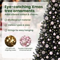 VidaXL Kerstboom met 300 led met standaard zwart 210 cm pvc - thumbnail