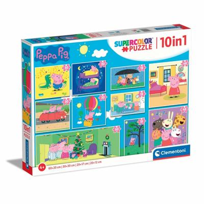 Clementoni puzzels peppa pig, 10in1 - thumbnail