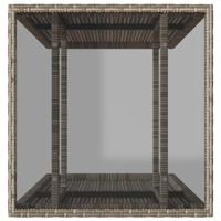 3-delige Bistroset met kussens poly rattan beige - thumbnail