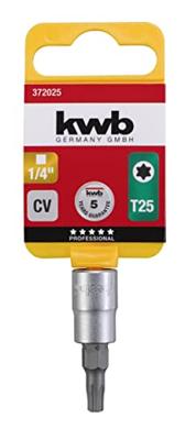 kwb 372025 Dopsleutel-bitinzet T 25 1/4