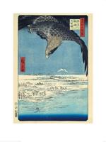 Kunstdruk Hiroshige - Fukagawa Susaki and Jumantsubo 60x80cm - thumbnail