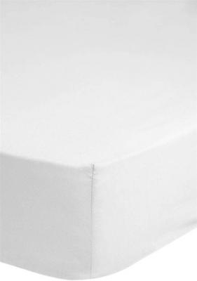 HIP Hoeslaken, Wit - (160x200 cm) - Katoen Satijn