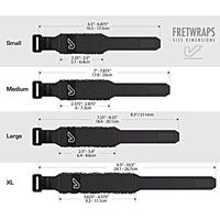 GruvGear Fretwraps 1-pack MD zwart - thumbnail