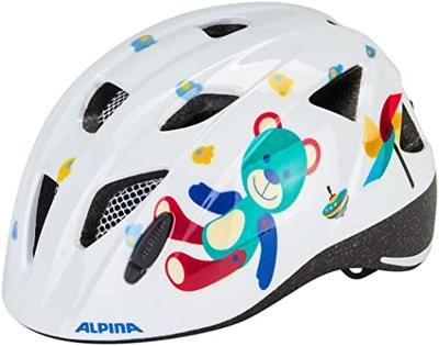 Olympic Sportswear Alpina sports kinderhelm ximo white bear 47-51 glans - thumbnail
