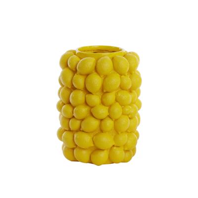 Light & Living Vaas 'Lemon' 41cm, kleur Geel