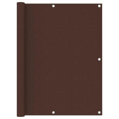 Balkonscherm 120x600 cm oxford stof bruin