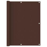 Balkonscherm 120x600 cm oxford stof bruin - thumbnail