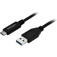 USB-C naar USB-C-kabel van StarTech, oplaadkabel USB type C-M/M USB 3.0 - C op A 1 Maand zwart - thumbnail