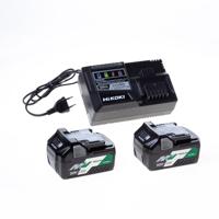 HiKOKI boosterpack Multi-Volt - UC18YSL3WEZ - 36/18V - 2.5/5.0 Ah accu's [2x] en lader - thumbnail