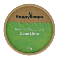 Happysoaps Deodorant kokos en limoen 45 Gram - thumbnail