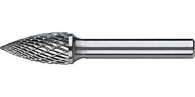 PFERD TOOLS 21122506 Freesstift Spitsboog Lengte 55 mm Afmeting, Ø 6 mm Werklengte 18 mm Schachtdiameter 6 mm