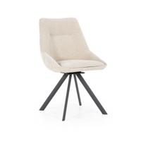 By-Boo Draaibare Eetkamerstoel 'Bliss' kleur Taupe - thumbnail