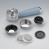 Ariete vintage espressomachine 1389/15 (lichtblauw/wit) - thumbnail