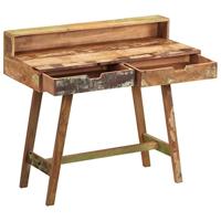 Bureau massief gerecycled hout - thumbnail
