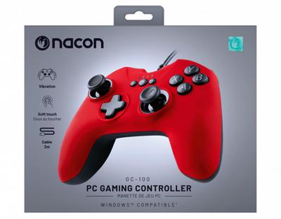 Videogameconsole-joystick Nacon PCGC-100RED