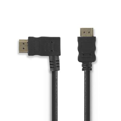 Nedis CVGB34250BK15 High Speed Hdmi™-kabel Met Ethernet Hdmi™-connector - Hdmi™-connector Links Haaks 1,5 M Zwart