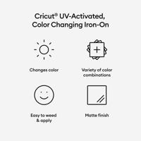 Cricut Iron-On UV Color Change Folie Pastelviolet - thumbnail