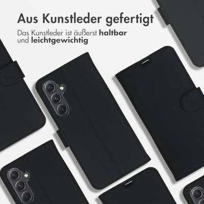 Accezz Wallet Softcase Bookcase Samsung Galaxy A55 Telefoonhoesje Zwart